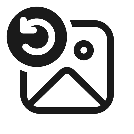 Image arrow counterclockwise 20 regular icon, solid style, from Fluent UI System Icons