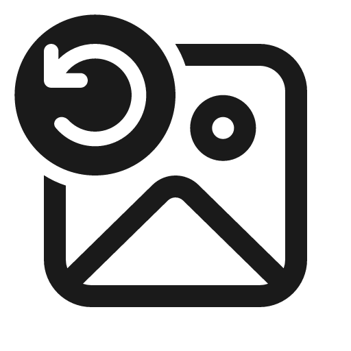 Image arrow counterclockwise 24 regular icon, solid style, from Fluent UI System Icons