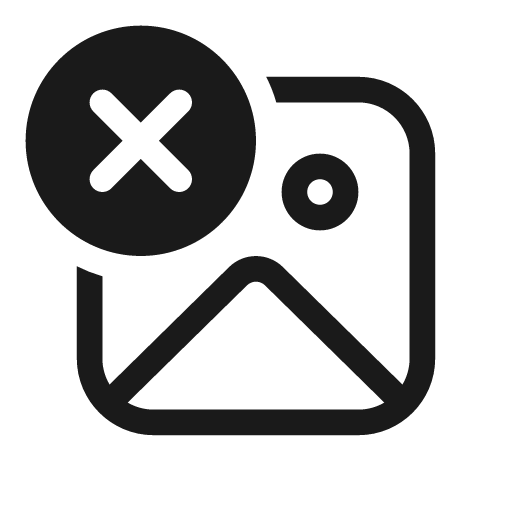 Image dismiss 20 regular icon, solid style, from Fluent UI System Icons