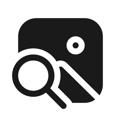 Image search 20 filled icon, filled style, from Fluent UI System Icons