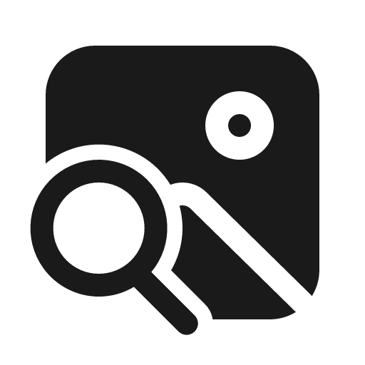 Image search 24 filled icon, filled style, from Fluent UI System Icons