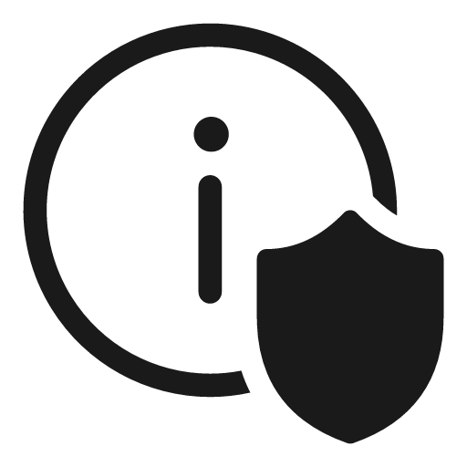 Info shield 20 regular icon, solid style, from Fluent UI System Icons