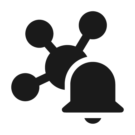 Iot alert 24 filled icon, filled style, from Fluent UI System Icons