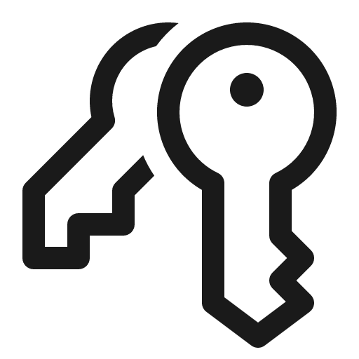 Key multiple 16 regular icon, solid style, from Fluent UI System Icons