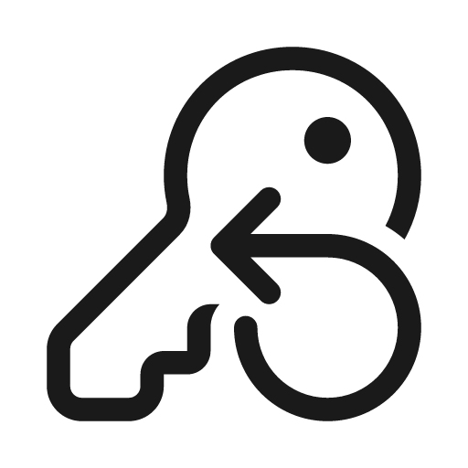 Key reset 20 regular icon, solid style, from Fluent UI System Icons