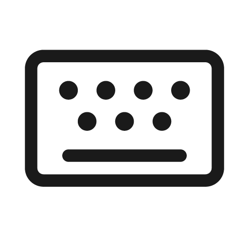 Keyboard 20 regular icon, solid style, from Fluent UI System Icons