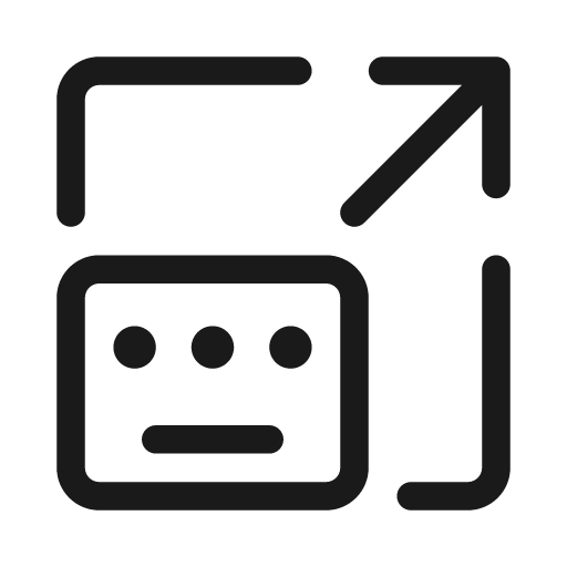 Keyboard layout resize 20 regular icon, solid style, from Fluent UI System Icons