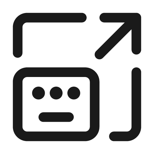 Keyboard layout resize 24 regular icon, solid style, from Fluent UI System Icons