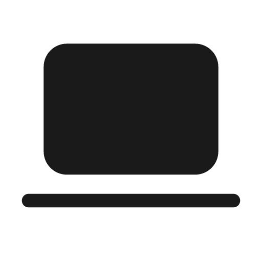Laptop 48 filled icon, filled style, from Fluent UI System Icons