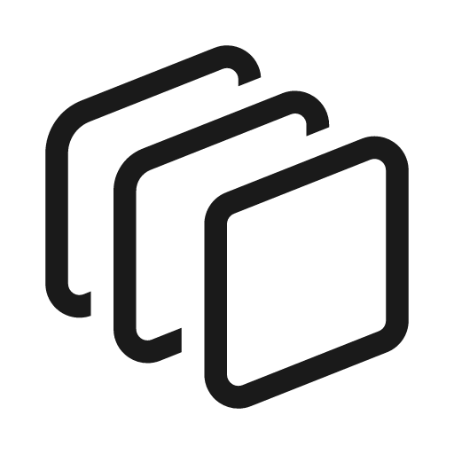 Layer diagonal 20 regular icon, solid style, from Fluent UI System Icons