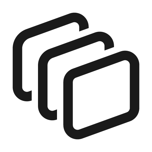 Layer diagonal 24 regular icon, solid style, from Fluent UI System Icons