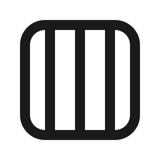 Layout column four 16 regular icon, solid style, from Fluent UI System Icons