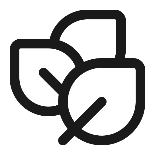 Leaf three 16 regular icon, solid style, from Fluent UI System Icons