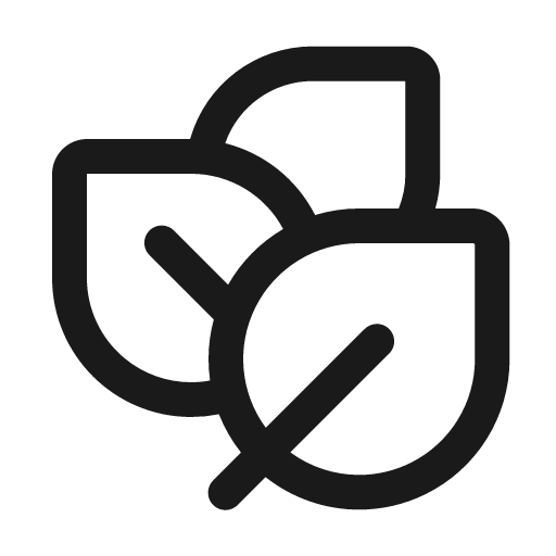 Leaf three 24 regular icon, solid style, from Fluent UI System Icons