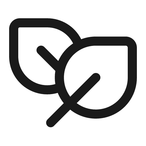 Leaf two 16 regular icon, solid style, from Fluent UI System Icons