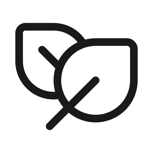 Leaf two 20 regular icon, solid style, from Fluent UI System Icons