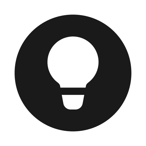 Lightbulb circle 20 filled icon, filled style, from Fluent UI System Icons
