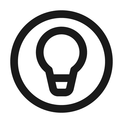 Lightbulb circle 24 regular icon, solid style, from Fluent UI System Icons