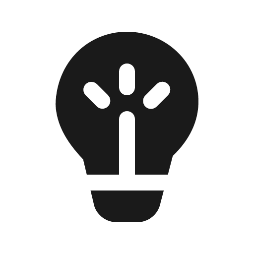Lightbulb filament 16 filled icon, filled style, from Fluent UI System Icons