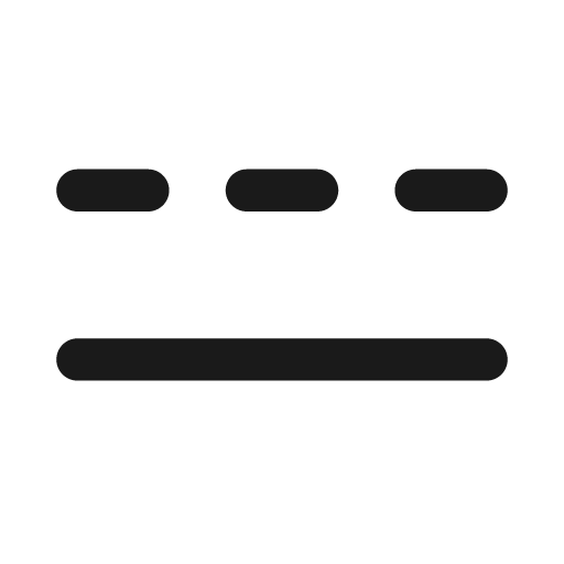 Line horizontal 2 dashes solid 20 filled icon, filled style, from Fluent UI System Icons