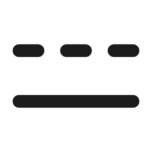 Line horizontal 2 dashes solid 24 filled icon, filled style, from Fluent UI System Icons