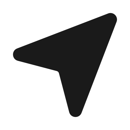 Location arrow 20 filled icon, filled style, from Fluent UI System Icons