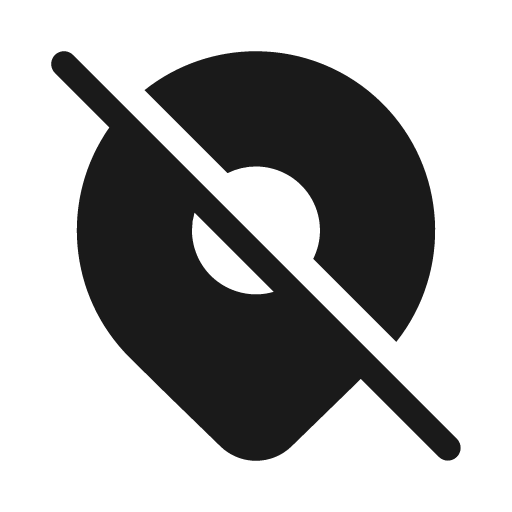 Location off 20 filled icon, filled style, from Fluent UI System Icons