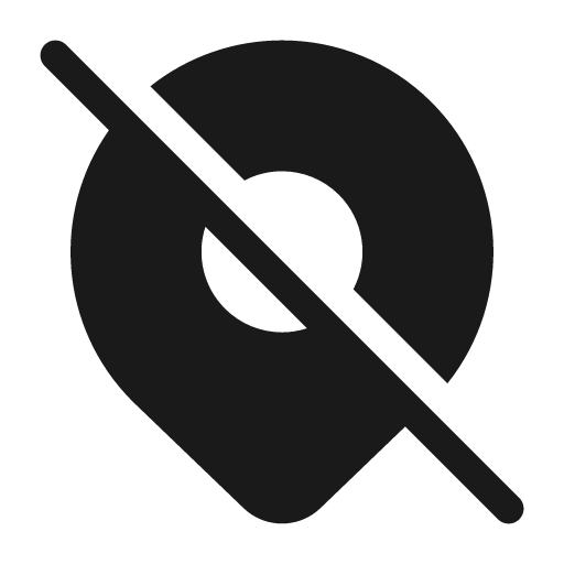Location off 28 filled icon, filled style, from Fluent UI System Icons