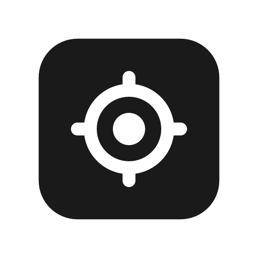 Location target square 20 filled icon, filled style, from Fluent UI System Icons