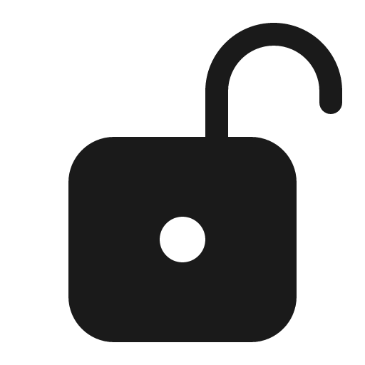 Lock open 16 filled icon, filled style, from Fluent UI System Icons