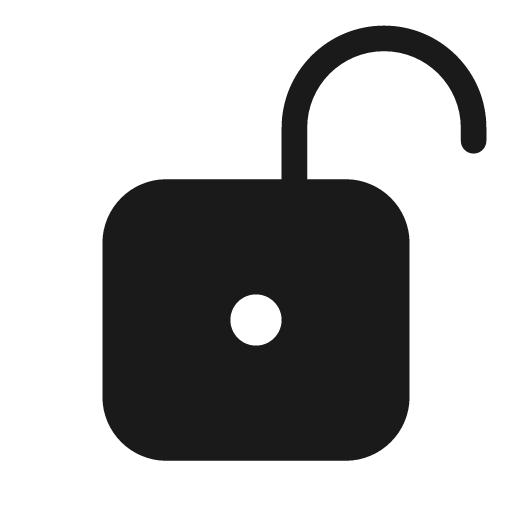 Lock open 20 filled icon, filled style, from Fluent UI System Icons