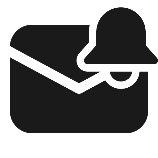 Mail alert 32 filled icon, filled style, from Fluent UI System Icons