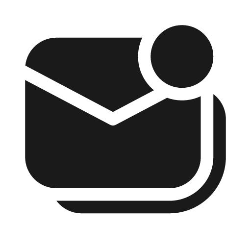 Mail all unread 20 filled icon, filled style, from Fluent UI System Icons