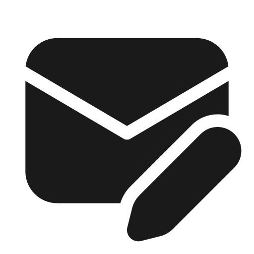 Mail edit 20 filled icon, filled style, from Fluent UI System Icons