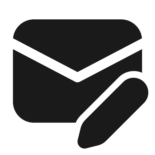 Mail edit 24 filled icon, filled style, from Fluent UI System Icons