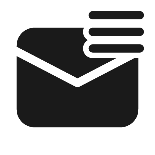Mail list 28 filled icon, filled style, from Fluent UI System Icons