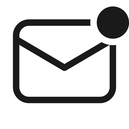 Mail unread 20 regular icon, solid style, from Fluent UI System Icons