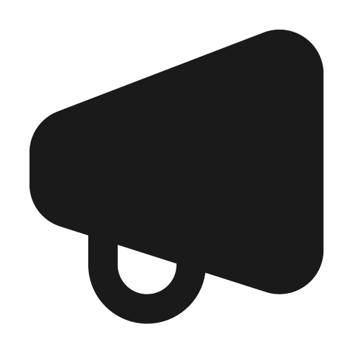 Megaphone 12 filled icon, filled style, from Fluent UI System Icons