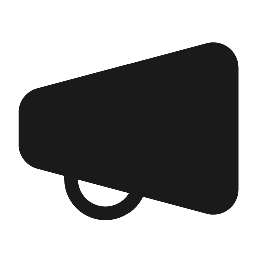 Megaphone 28 filled icon, filled style, from Fluent UI System Icons