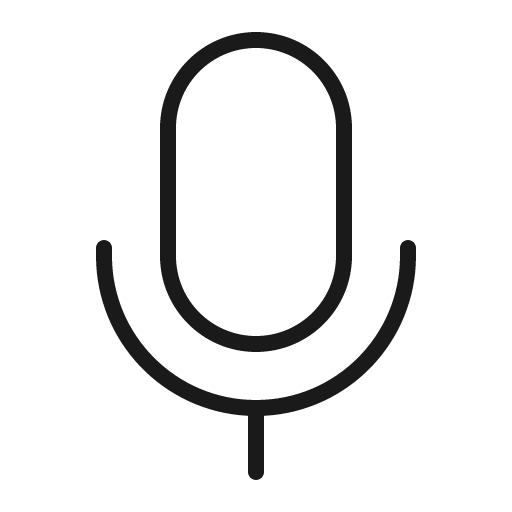 Mic 32 light icon, light style, from Fluent UI System Icons