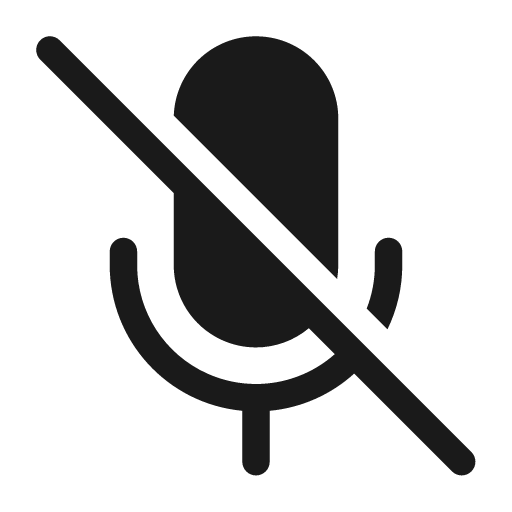 Mic off 28 filled icon, filled style, from Fluent UI System Icons