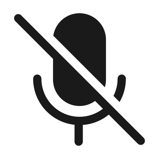 Mic off 48 filled icon, filled style, from Fluent UI System Icons
