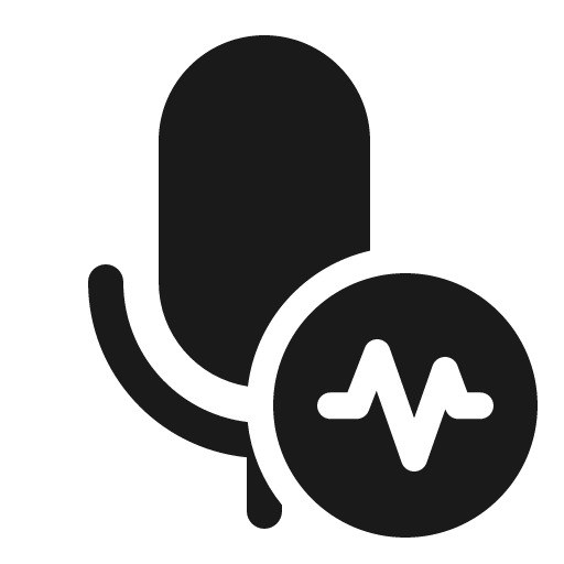 Mic pulse 32 filled icon, filled style, from Fluent UI System Icons