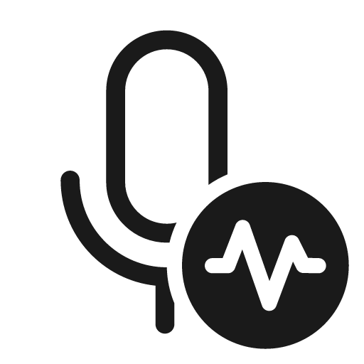 Mic pulse 48 regular icon, solid style, from Fluent UI System Icons