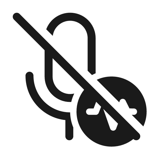 Mic pulse off 48 regular icon, solid style, from Fluent UI System Icons