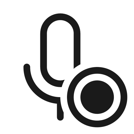 Mic record 20 regular icon, solid style, from Fluent UI System Icons