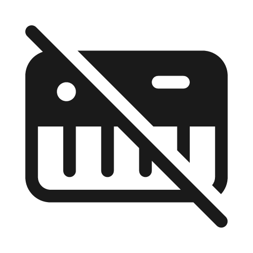 Midi off 20 filled icon, filled style, from Fluent UI System Icons