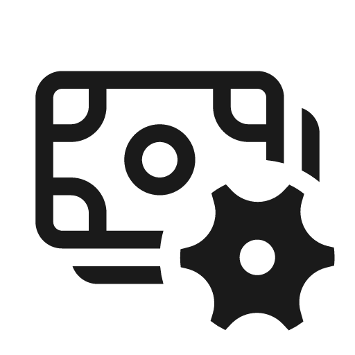 Money settings 20 regular icon, solid style, from Fluent UI System Icons