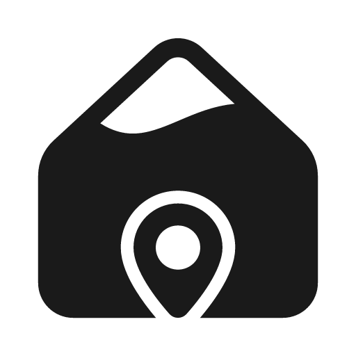 Mountain location bottom 28 filled icon, filled style, from Fluent UI System Icons