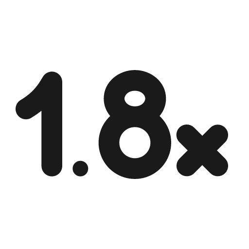 Multiplier 1 8x 24 filled icon, filled style, from Fluent UI System Icons